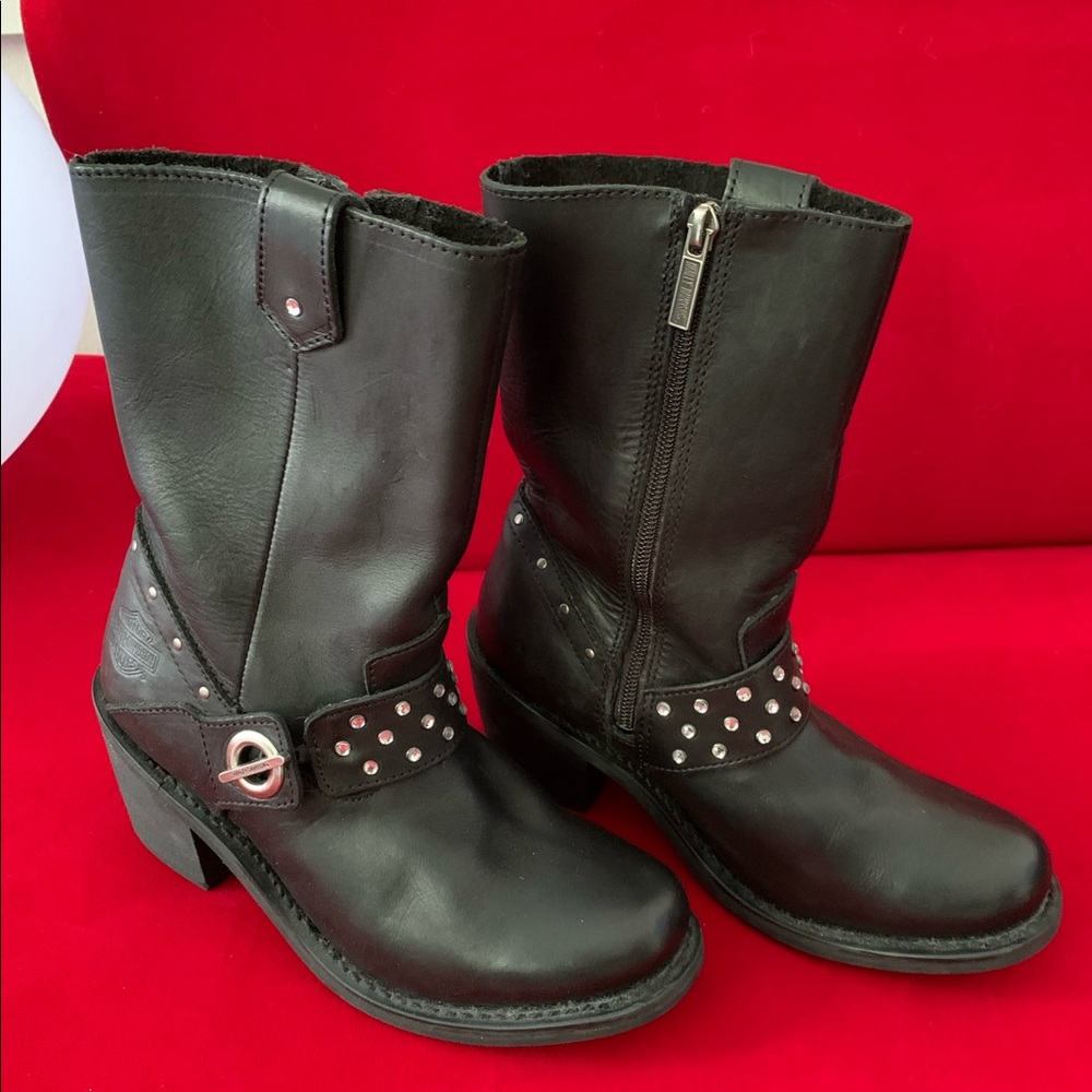 Never been worn! Leather Harley Davidson Boots